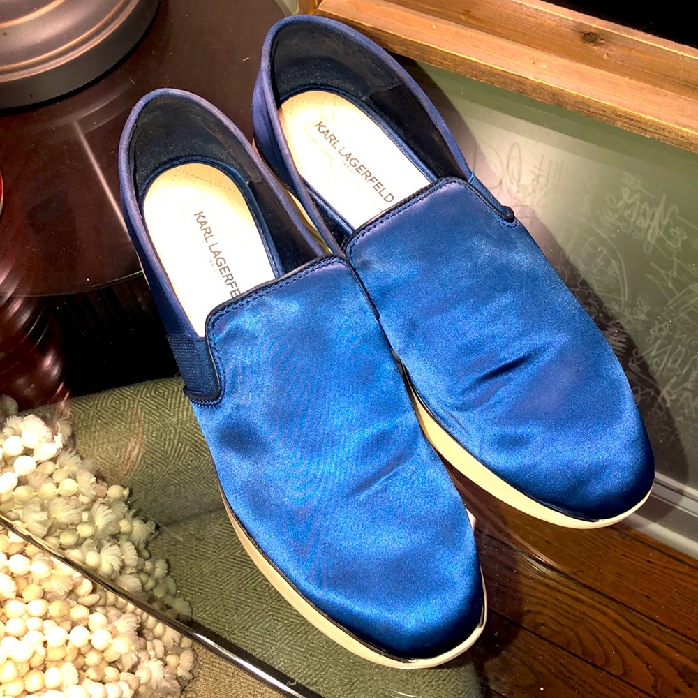 Karl Lagerfeld Paris Cameo 2 Satin SlipOn Sneakers